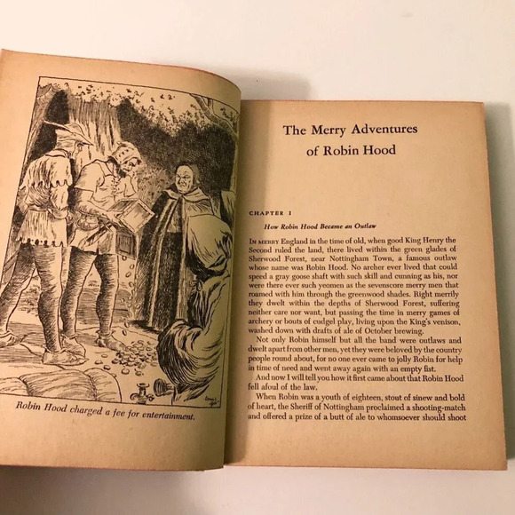 1940 Robin Hood By Howard Pyle Whitman Publishing Co Hardcover - Picture 13 of 16